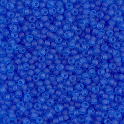 Default 11/0 - Miyuki Seed Beads - Transparent Matte - Sapphire - 11-150F