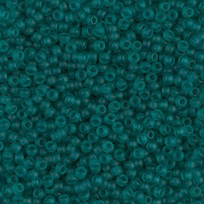 Default 11/0 - Miyuki Seed Beads - Transparent Matte - Teal - 11-2405F