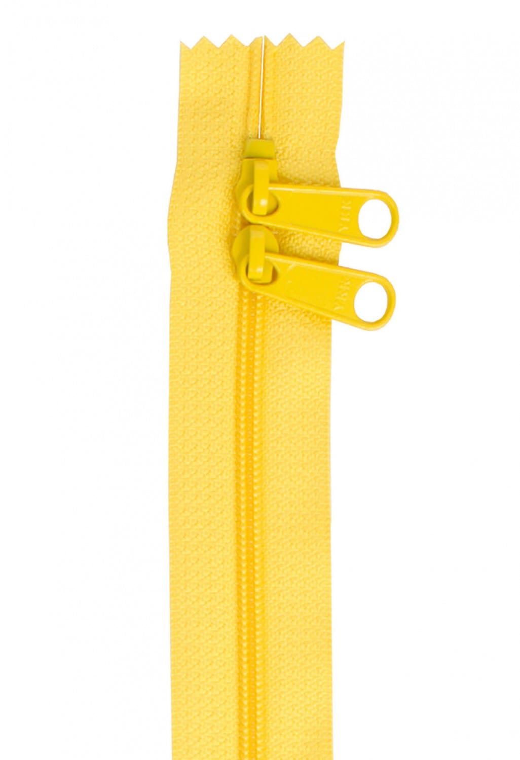 30" Long Double Slide Handbag Zipper in Dandelion