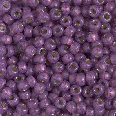 Default 6/0 - Miyuki Seed Beads - Duracoat Dyed Silverlined - Dark Lilac -  6-4248
