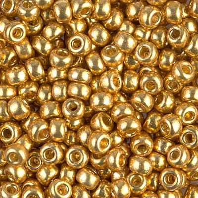 Default 6/0 - Miyuki Seed Beads - Duracoat Galvanized - Gold - 6-4202
