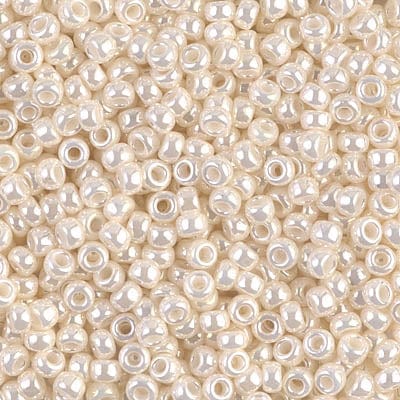 Default 8/0 - Miyuki Glass Seed Beads - Ceylon - Antique Ivory Pearl - 8-592
