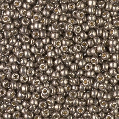 Default 8/0 - Miyuki Glass Seed Beads - Duracoat Galvanized - Pewter - 8-4222