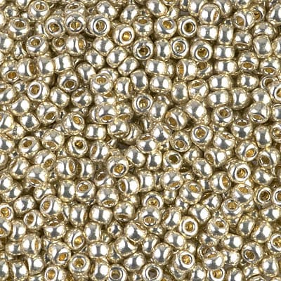 Default 8/0 - Miyuki Glass Seed Beads - Duracoat Galvanized - Silver - 8-4201