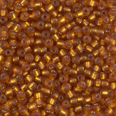 Default 8/0 - Miyuki Glass Seed Beads - Matte Silverlined - Topaz - 8-2422F