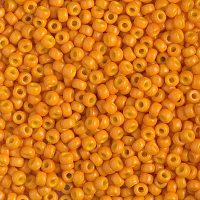Default 8/0 - Miyuki Seed Beads - Duracoat Dyed Opaque - Kumquat - 8-4454