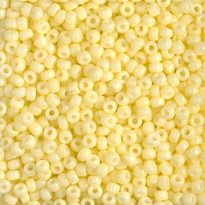 Default 8/0 - Miyuki Seed Beads - Duracoat Dyed Opaque - Light Lemon - 8-4451