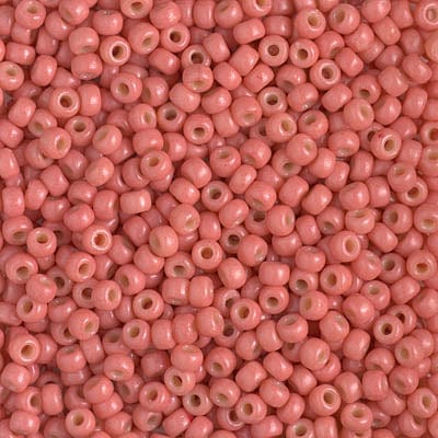Default 8/0 - Miyuki Seed Beads - Duracoat Dyed Opaque - Light Watermelon - 8-4464