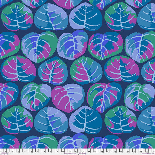 Palm Leaves in Blue - Kaffe Fassett Collective February 2025