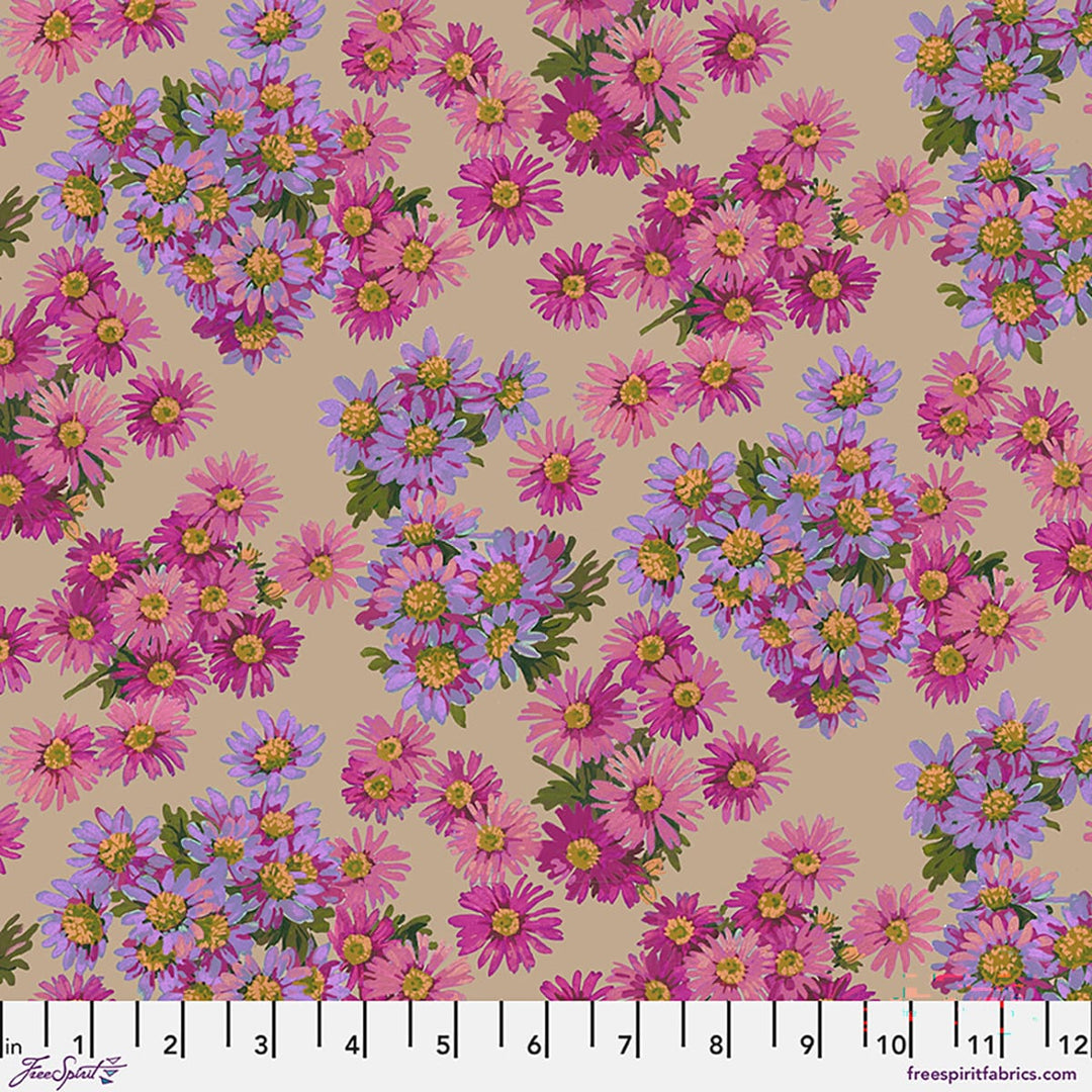 Asters in Fuchsia - Golden Harvest - Martha Negley