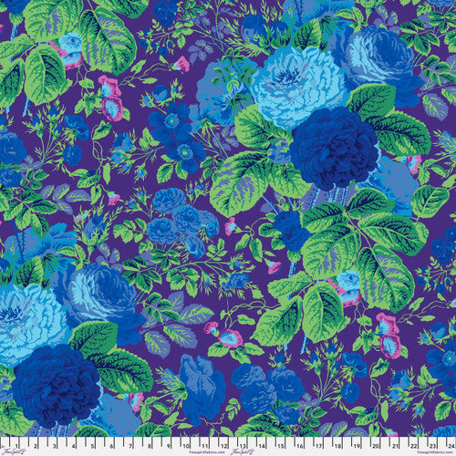 Gradi Floral in Purple - Kaffe Fassett Collective February 2025