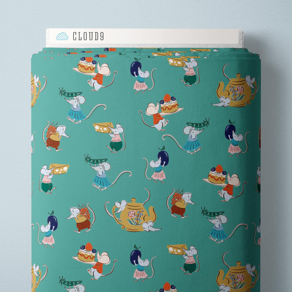 Default Afternoon Tea in Teal - House Mouse - CLOUD 9