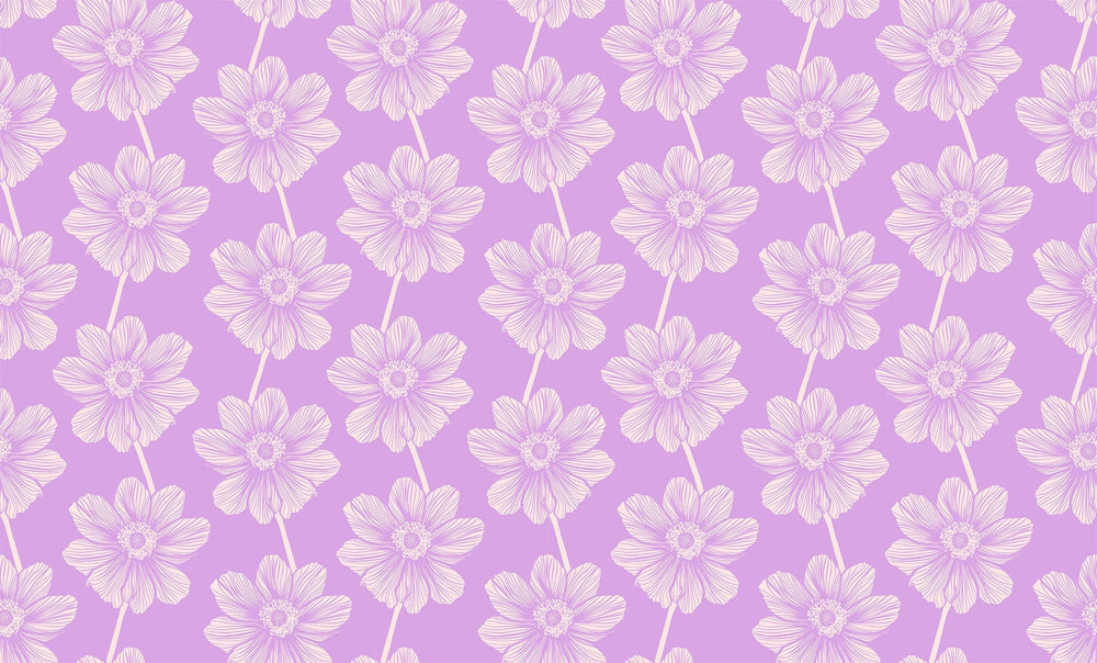 Default Anemone in Lilac - Indelible - Anna Maria Textiles
