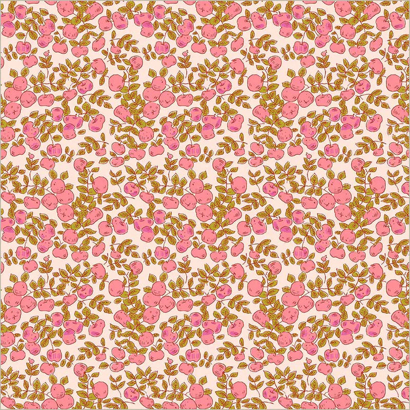 Default Apples in Blush - Heather Ross Favorites