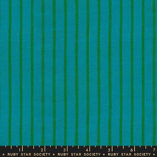 Default Apron Stripe in Turquoise - Warp & Weft: Mystic Fable