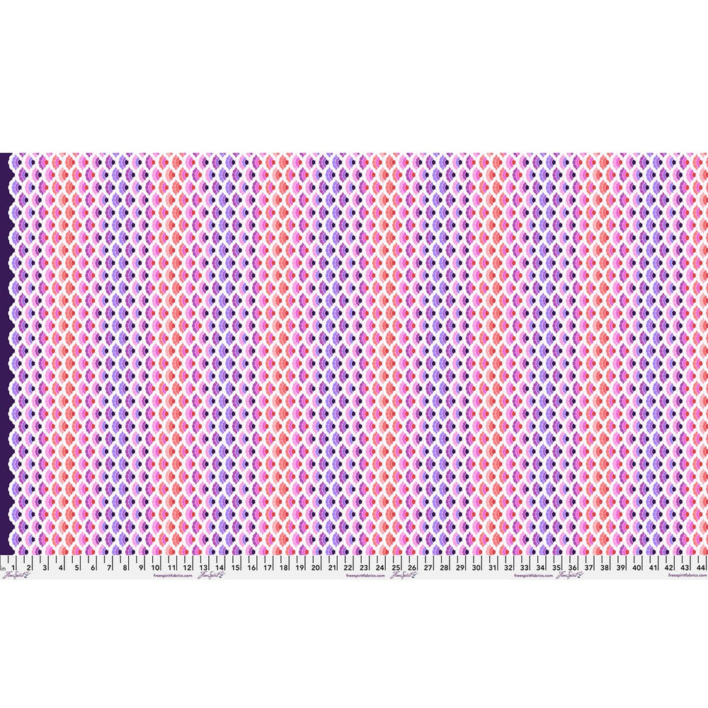 Default Aquatic Lace in Ultraviolet - Floral Reef - Tula Pink