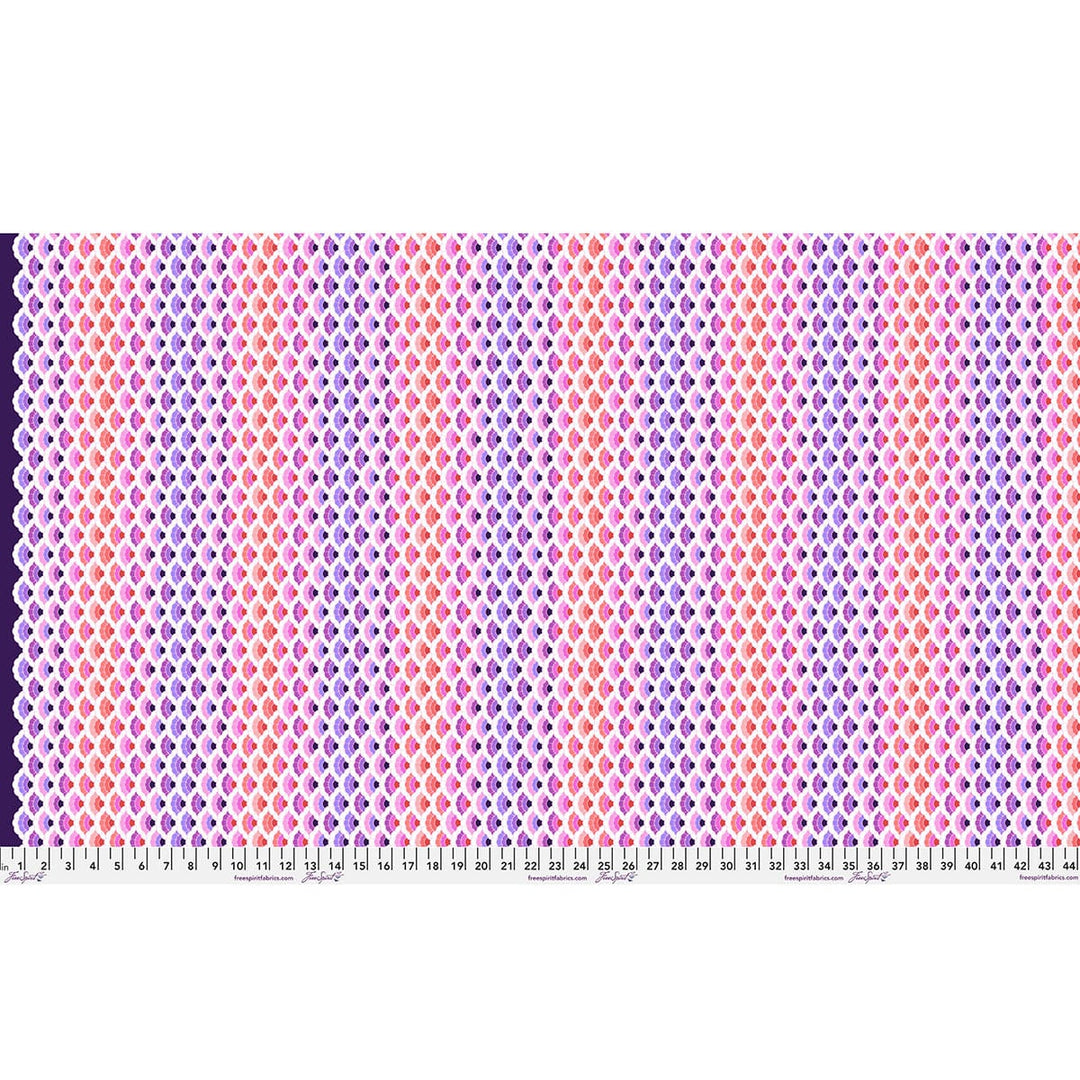 Default Aquatic Lace in Ultraviolet - Floral Reef - Tula Pink