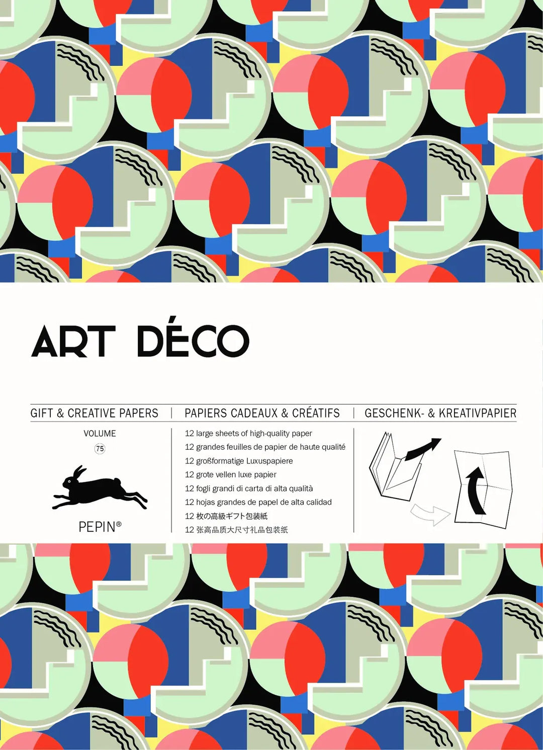 Default Art Deco - Pepin Gift and Creative Papers 12 Sheets