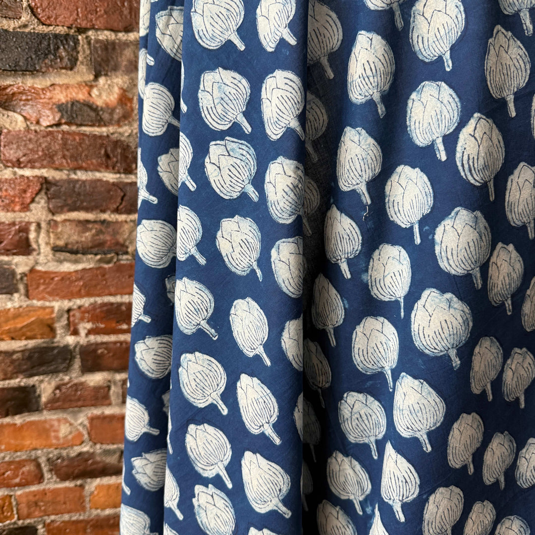 Default Artichoke - Indigo Dabu Blockprint from India