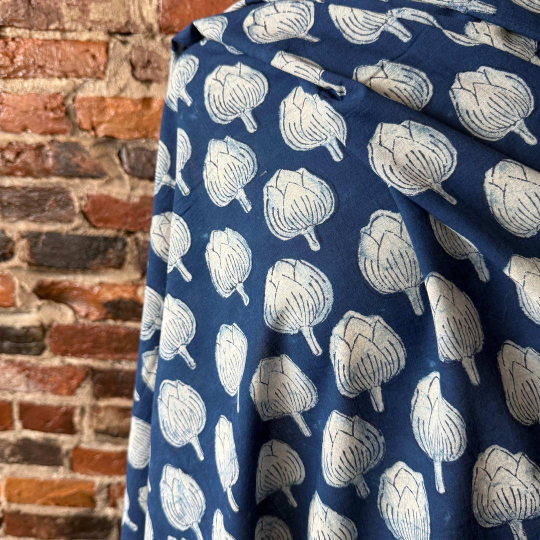Default Artichoke - Indigo Dabu Blockprint from India
