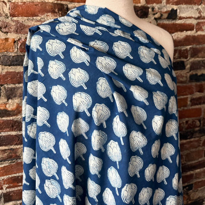 Default Artichoke - Indigo Dabu Blockprint from India