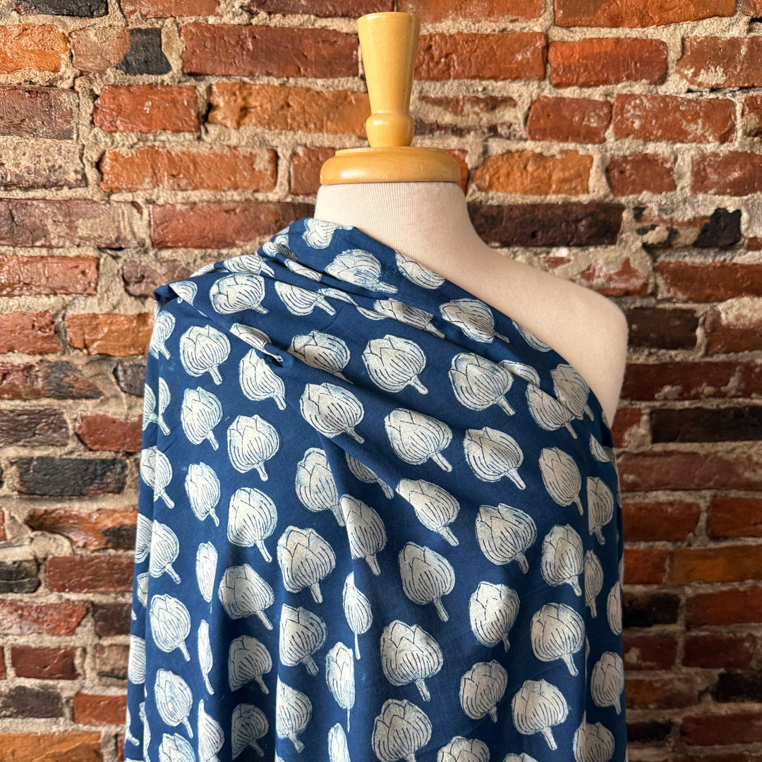 Default Artichoke - Indigo Dabu Blockprint from India
