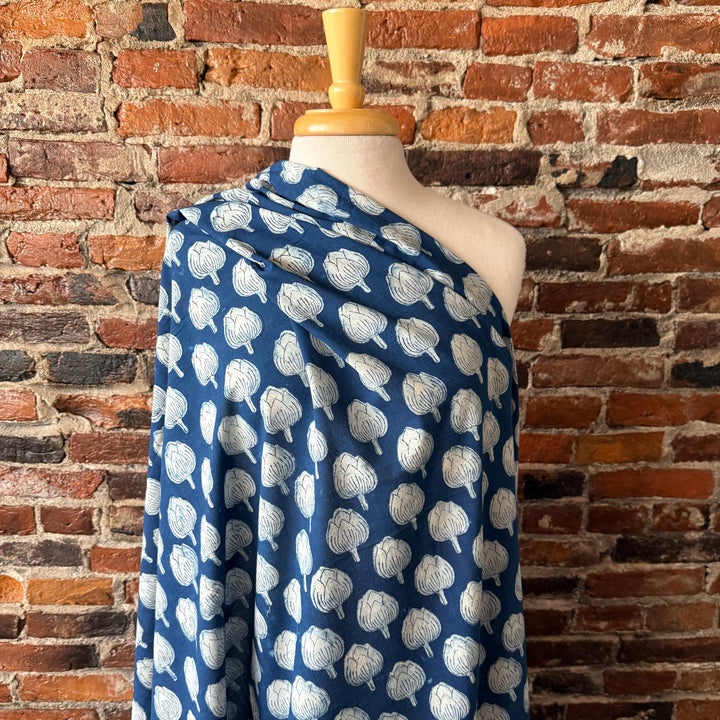 Default Artichoke - Indigo Dabu Blockprint from India