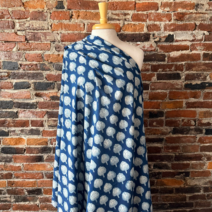 Default Artichoke - Indigo Dabu Blockprint from India