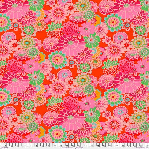 Asian Circles in Tomato - Kaffe Fassett Collective