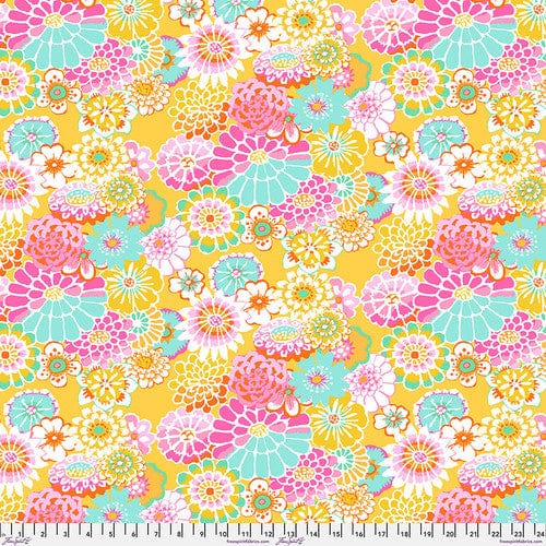 Asian Circles in Yellow - Kaffe Fassett Collective