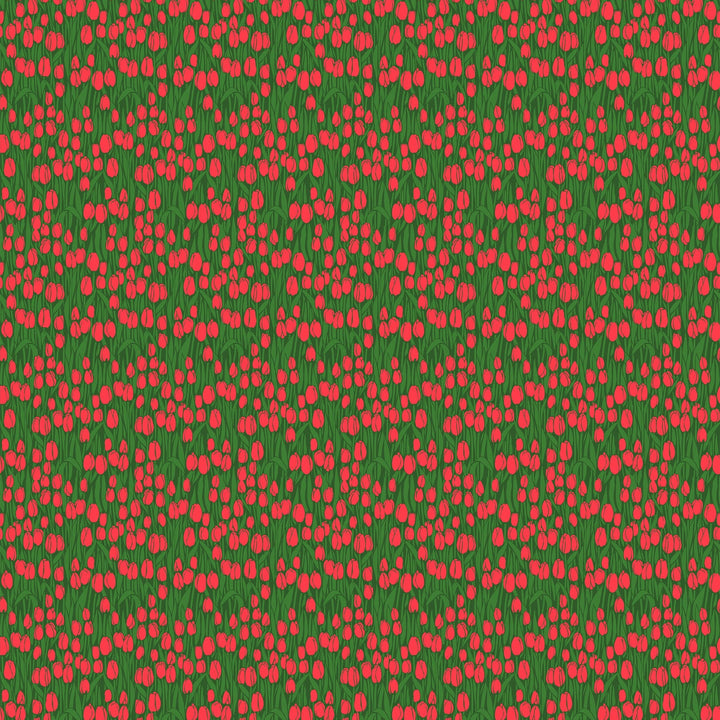 Default Audience in Red - Clean Cut - Anna Maria Textiles