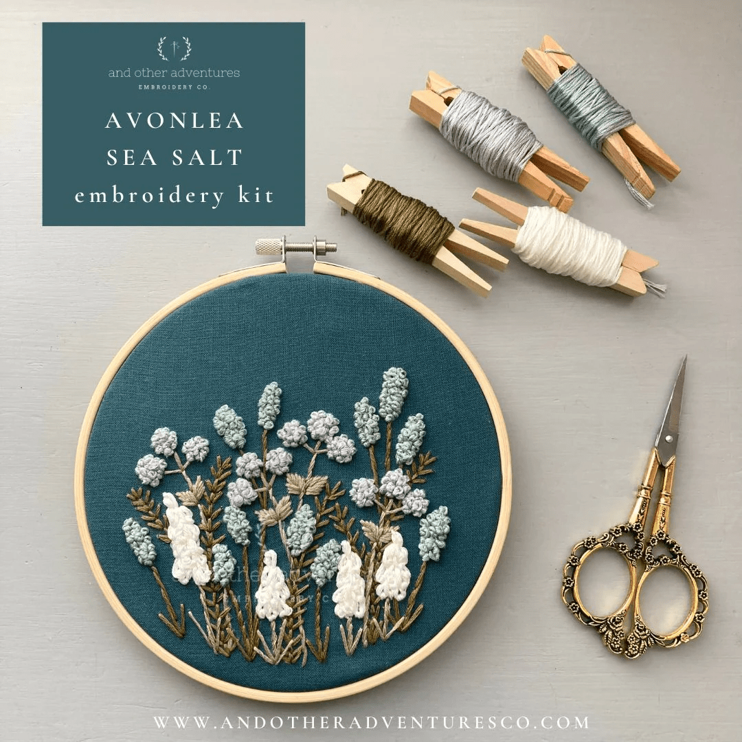 Avonlea in Sea Salt Embroidery Kit - And Other Adventures