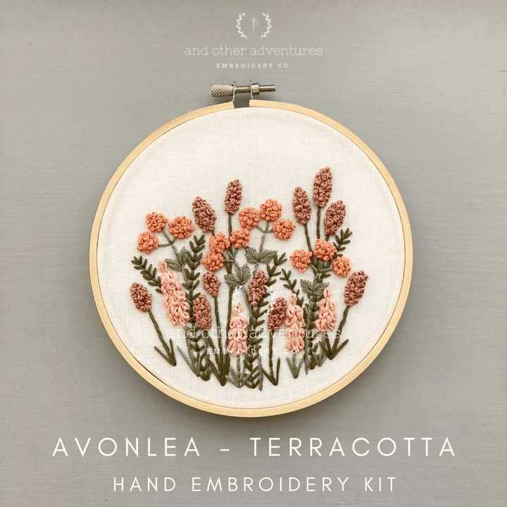 Avonlea in Terracotta Embroidery Kit - And Other Adventures