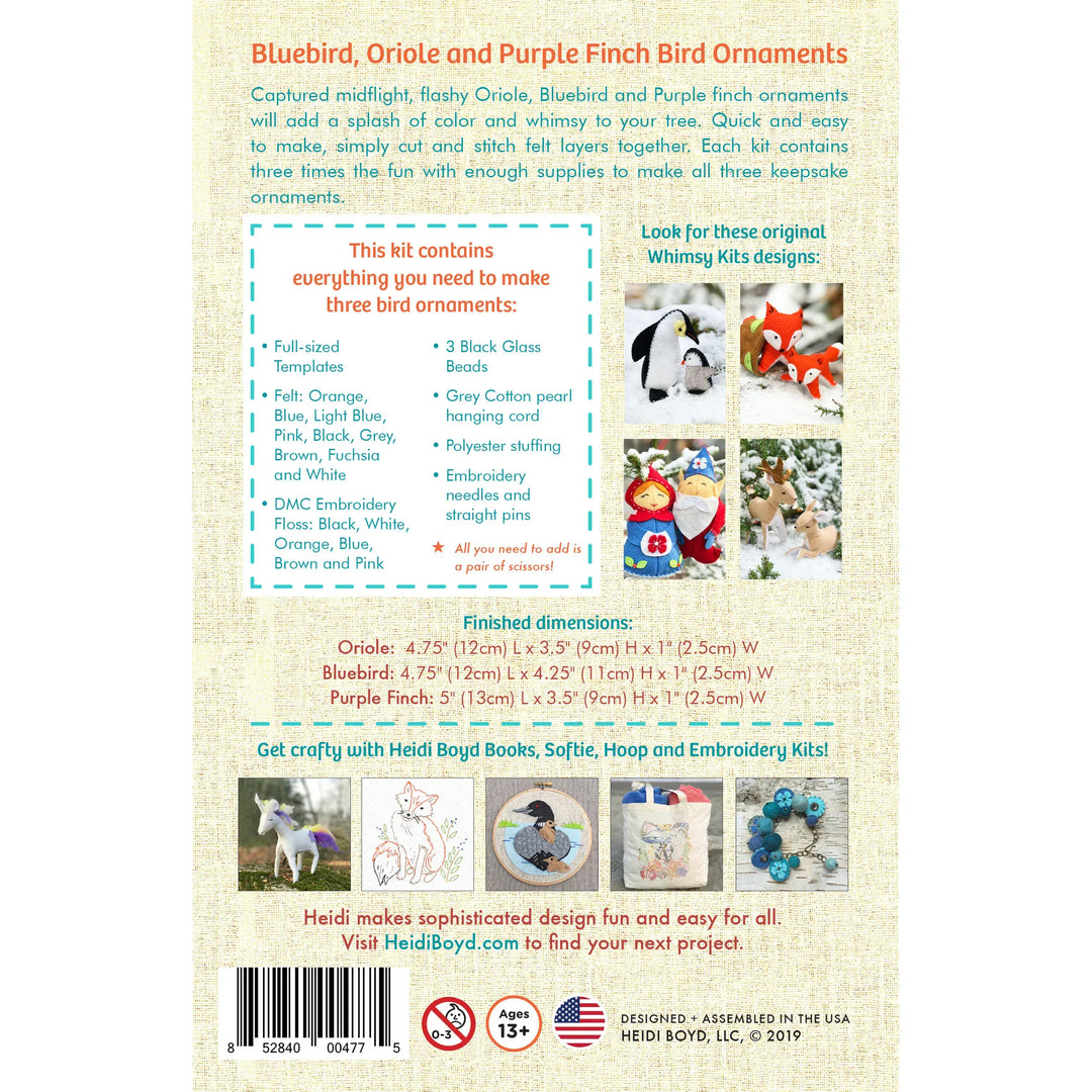 Default Backyard Birds - Whimsey Ornament Kit