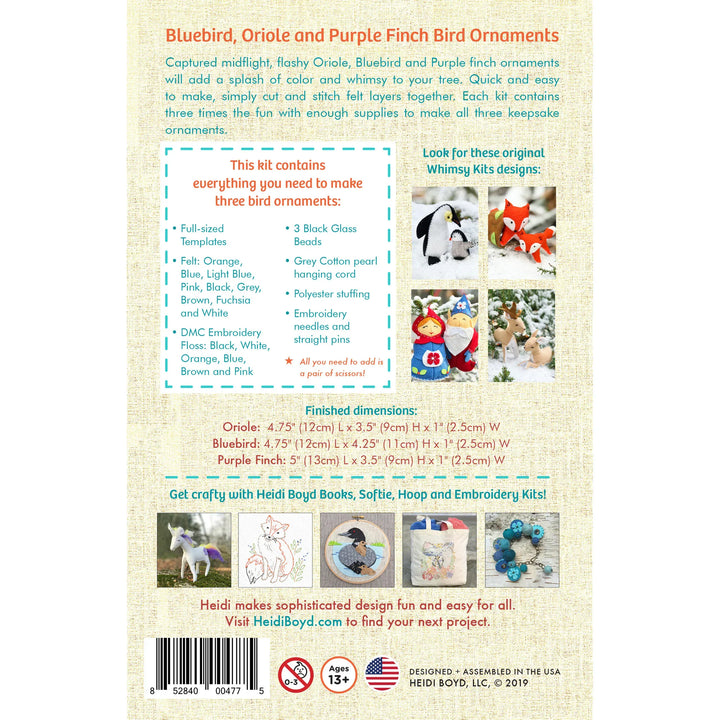 Default Backyard Birds - Whimsey Ornament Kit