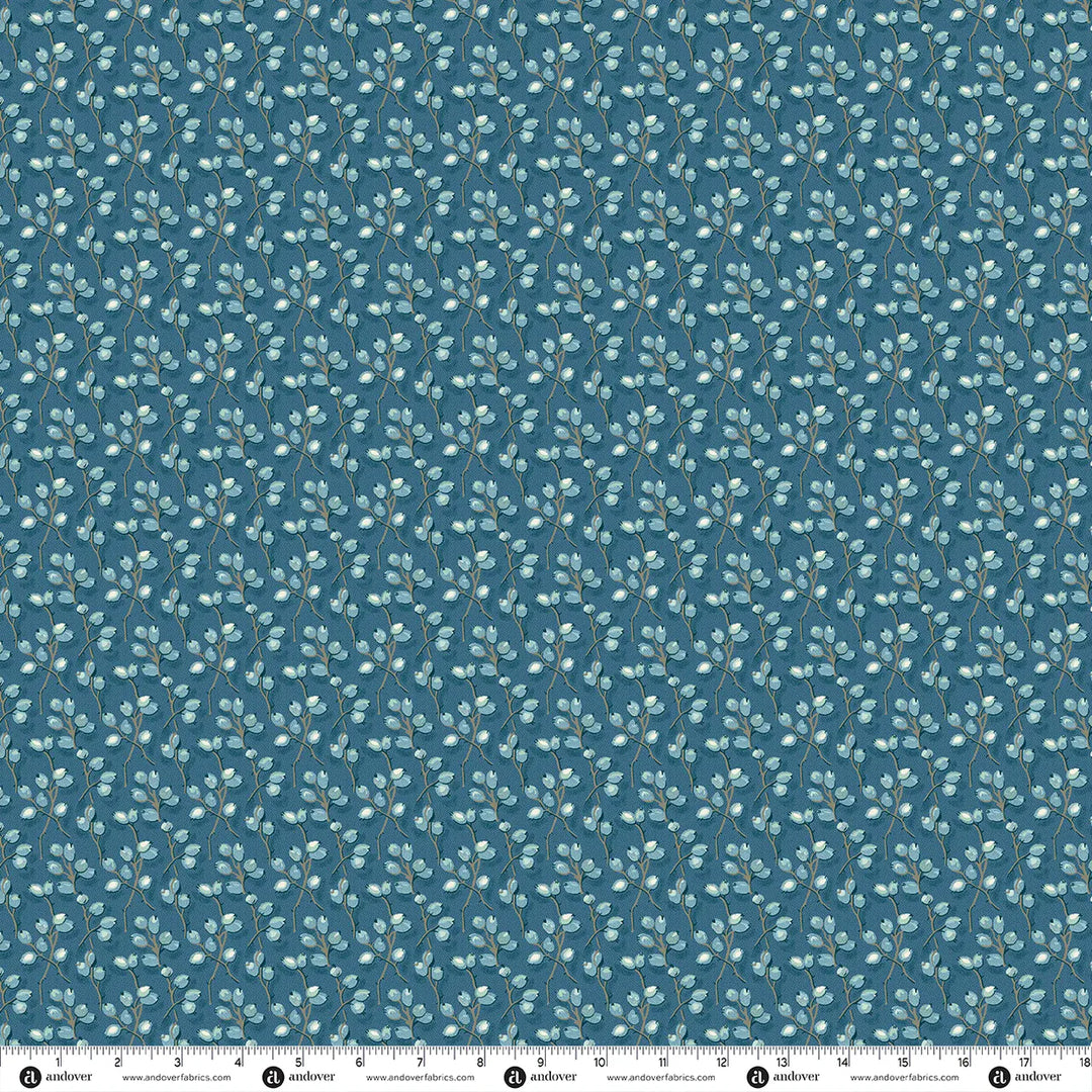 Default Barberry in Slate - Secret Stash Favorites - Blue Willow - Laundry Basket Quilts