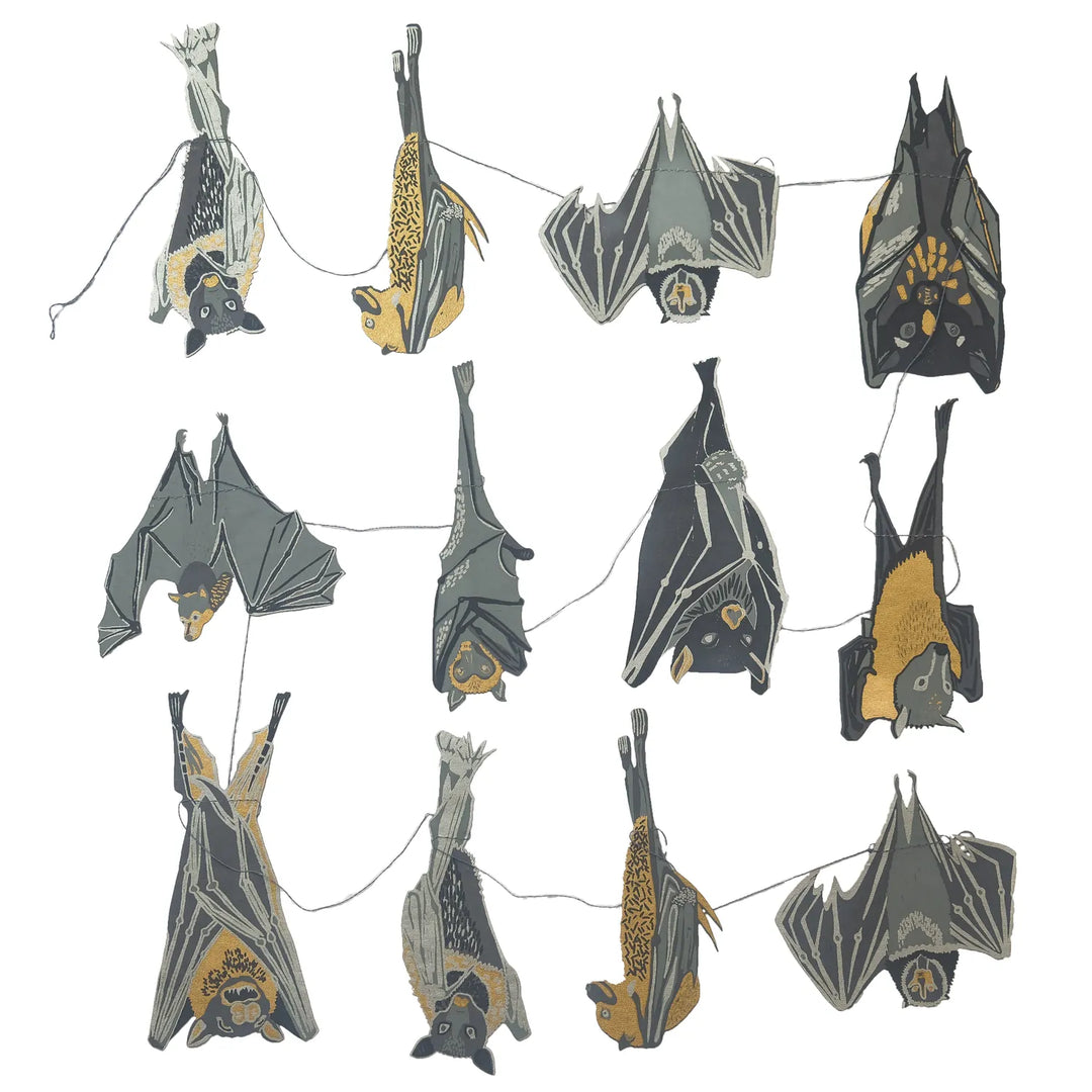 Default Bats Sewn Garland from East End Press