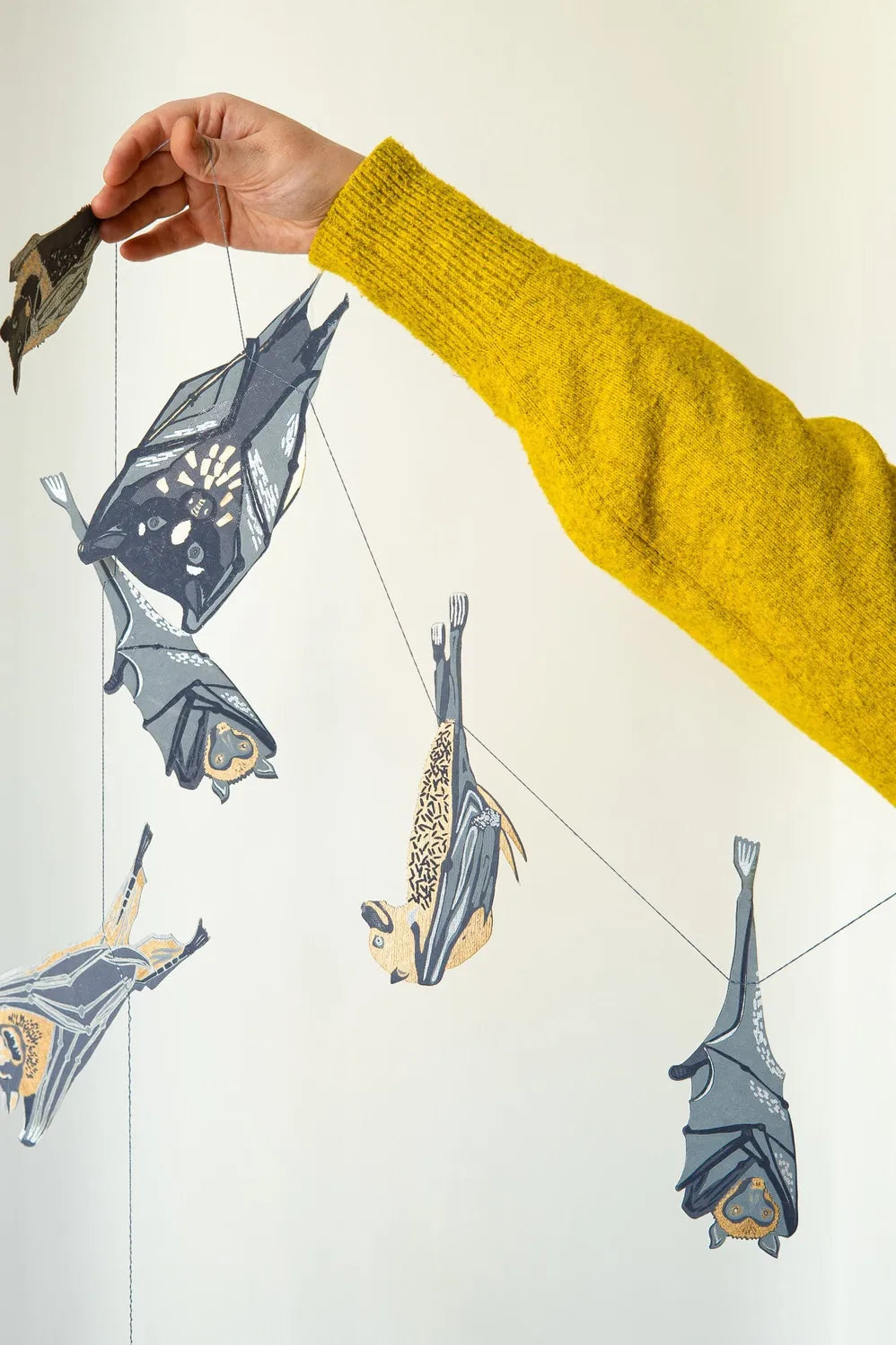 Default Bats Sewn Garland from East End Press