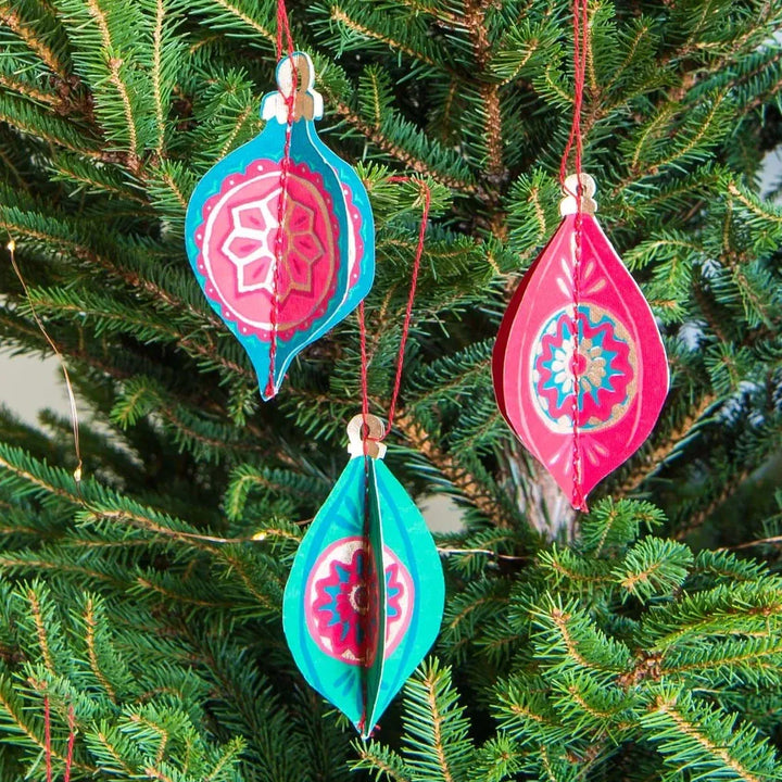 Default Baubles Paper Ornaments from East End Press