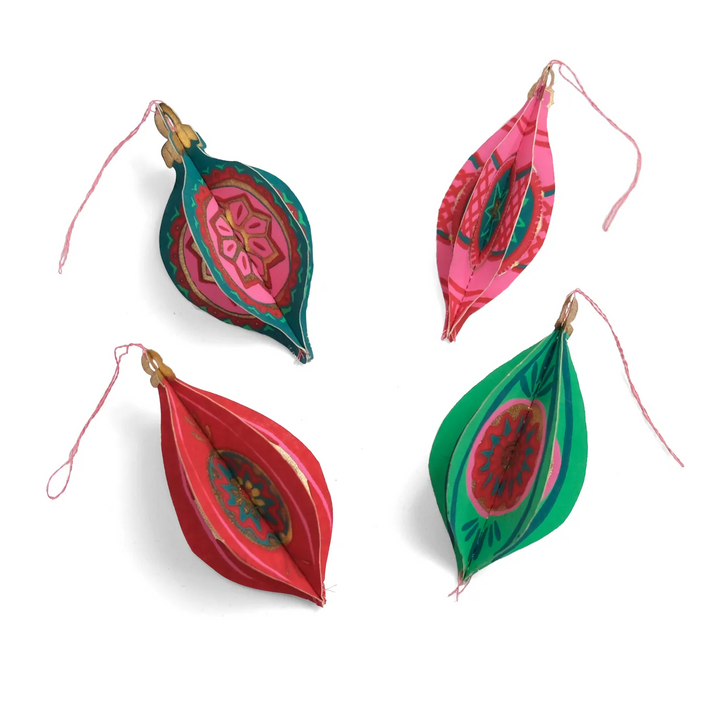 Default Baubles Paper Ornaments from East End Press