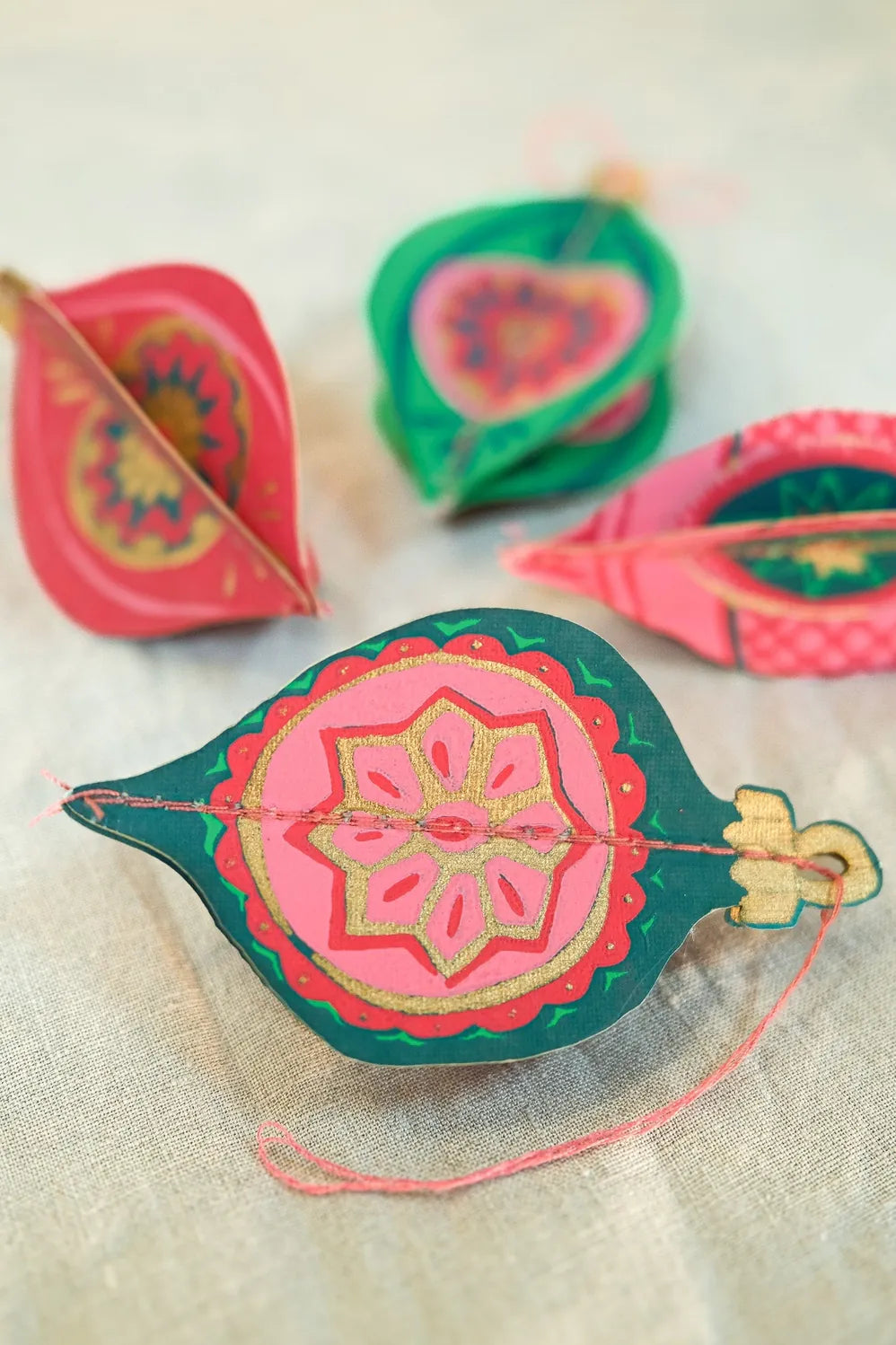 Default Baubles Paper Ornaments from East End Press