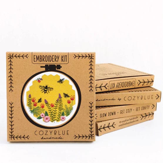 Bee Lovely Embroidery Kit - Cozyblue Handmade