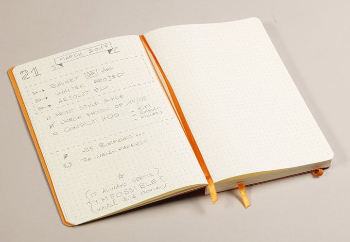 Default Beige - Goalbook - Hardcover A5 Dot Rhodia