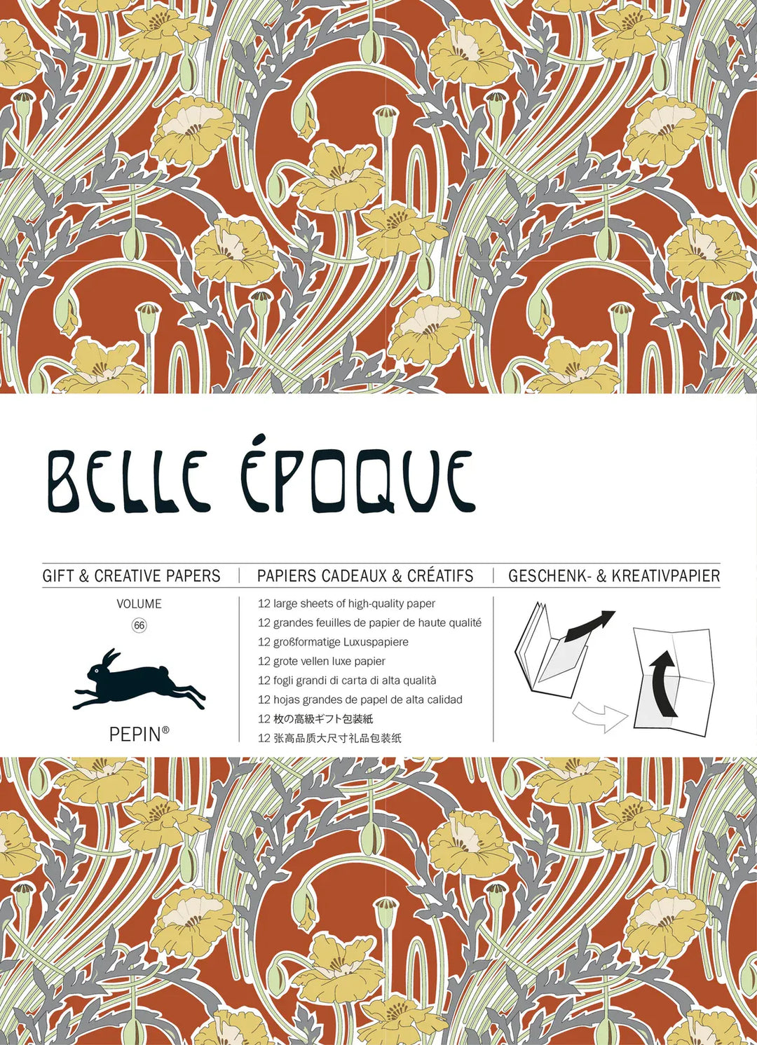 Default Belle Epoque - Pepin Gift and Creative Papers 12 Sheets