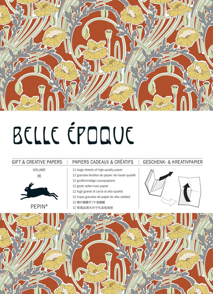 Default Belle Epoque - Pepin Gift and Creative Papers 12 Sheets