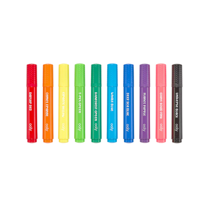 Default Big Bright Brush Washable Markers - 10 Colors - by Ooly