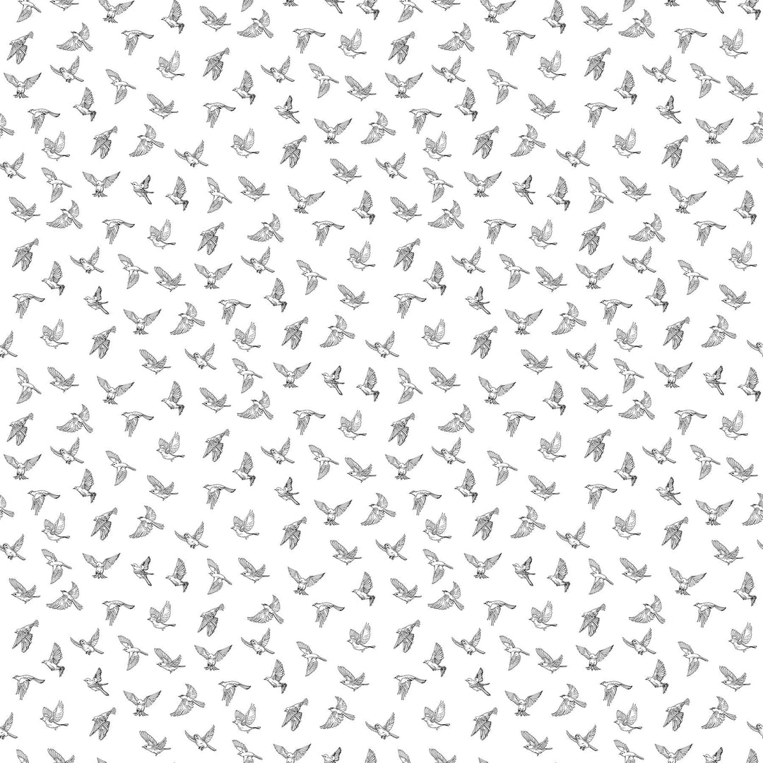 Default Birds in Flight in White & Black - Nature's Sketchbook
