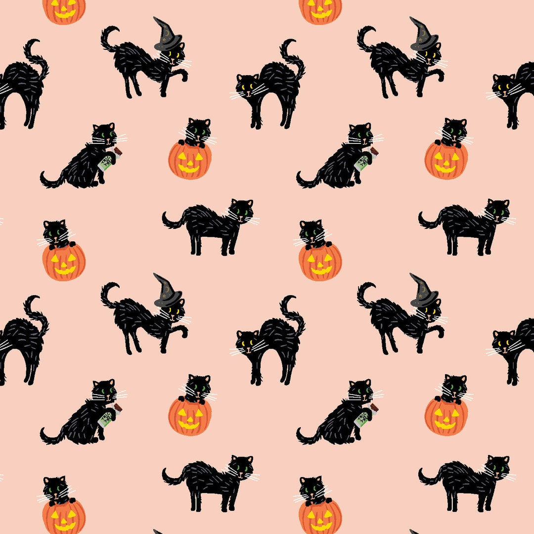 Default Black Cat in Blush Metallic - Halloween - Rifle Paper Co.