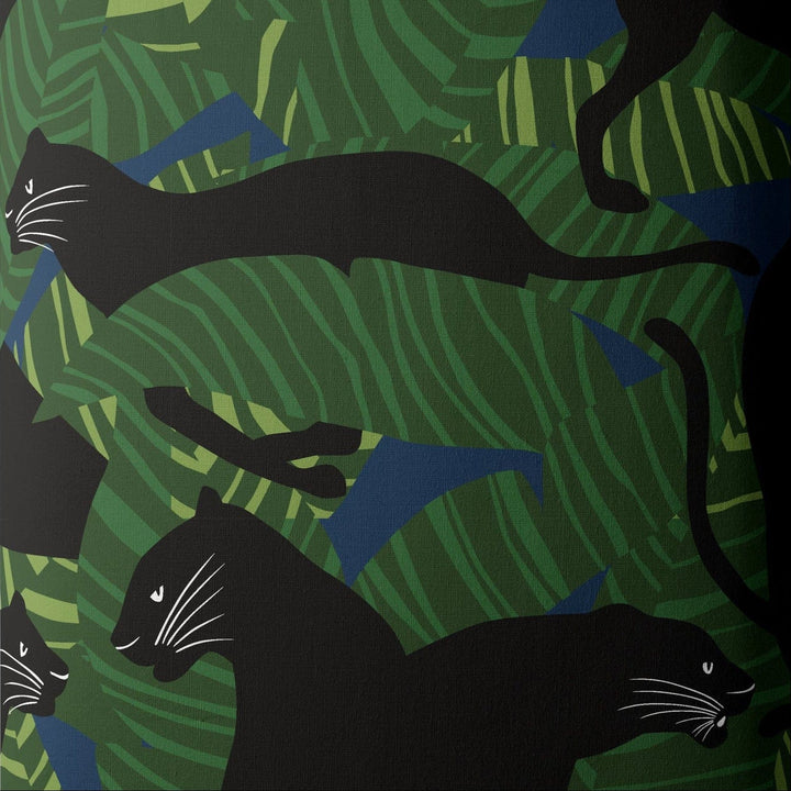 Default Black Panthers on Green CANVAS - Cloud9 Fabrics