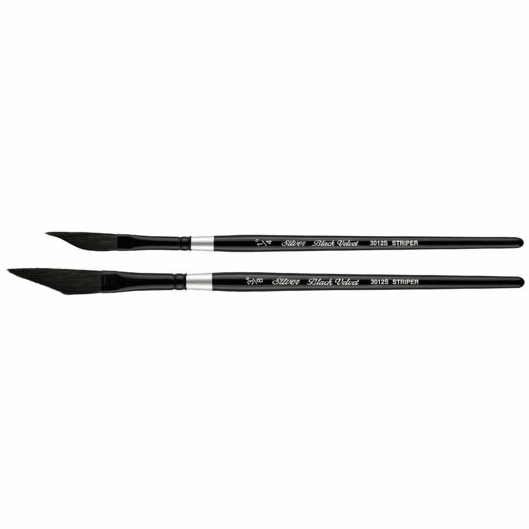 Black Velvet® 3/8" Dagger Striper Short Handled Brushes